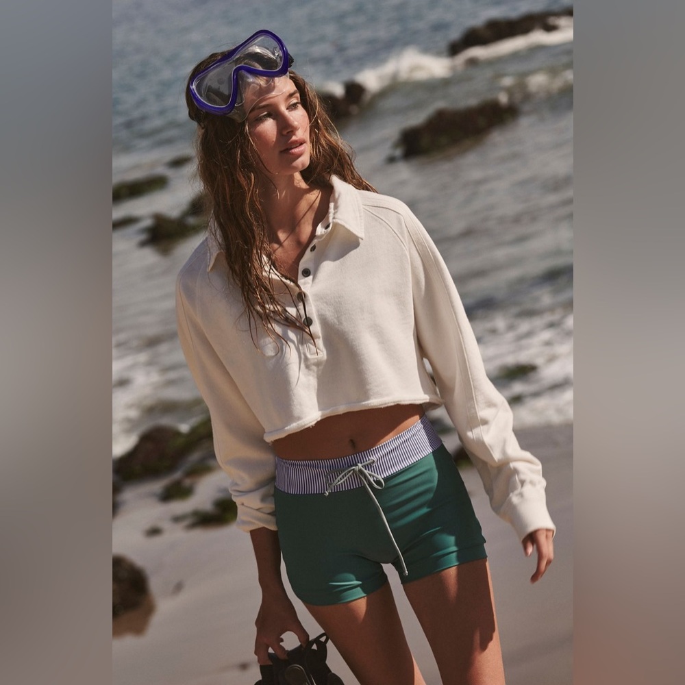 NWT Free People Movement Playoff Cropped Pullover - Picture 2 of 8